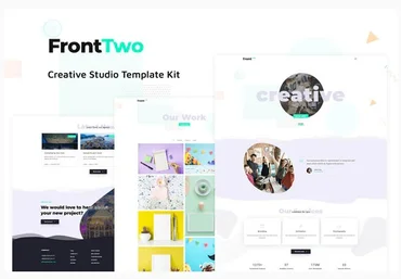 Themeforest FrontTwo - Creative Studio Template Kit слив