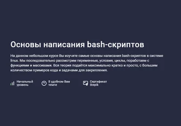 Максим Иванов Stepik Основы написания bash-скриптов 2025 скачать слив