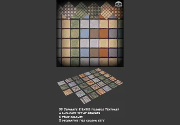 3docean Hand Painted Modular Tile Set слив