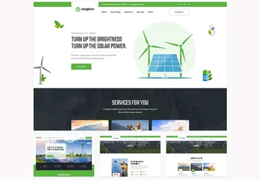 Elements.Envato Zingbox – Wind & Solar Energy XD Template скачать слив
