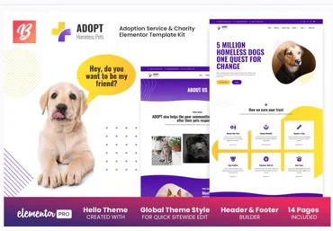Themeforest Adopt - Adoption Service & Charity Elementor Template Kit слив