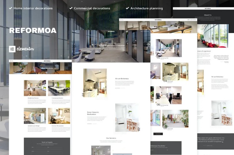 Elements.envato Reformoa - Набор шаблон элементов архитектуры и дизайна интерьера слив курса