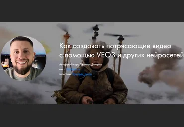 Дмитрий Пелипас Как создавать потрясающие видео с помощью VEO3 и других нейросетей 2025 слив