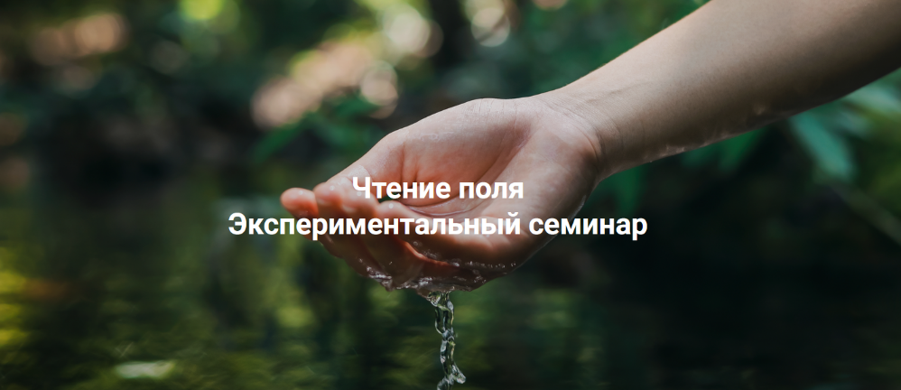 Елена Веселаго Институт Открытого поля Чтение поля. Экспериментальный семинар 2025 слив курса