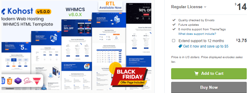 Themeforest Kohost v5.0.0 – современный веб-хостинг и шаблон WHMCS 2020 слив курса