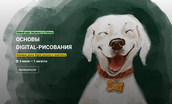 KalachevaSchool Основы digital-рисования Аксиньи Ла Палома 2021 слив курса