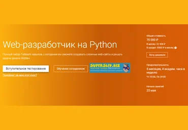OTUS Web-разработчик на Python 2019 слив