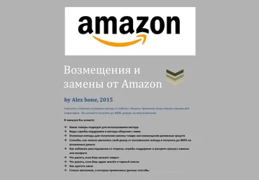 Профессиональный Refaund Amazon manual слив