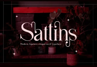 Creativefabrica Sattins Font 2021 слив