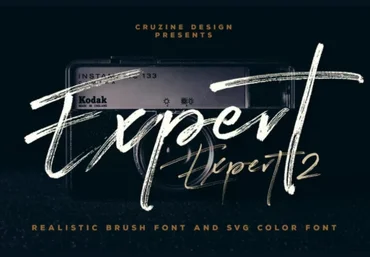 Fontbundles Expert Brush & SVG Font 2022 слив