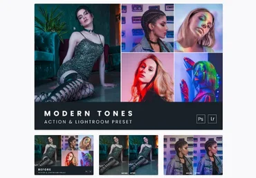 Elements.Envato Modern Tones Action & Lightroom Preset 2021 слив