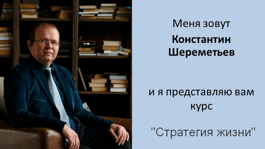 Константин Шереметьев Интеллектикс Стратегия жизни 2023 слив курса