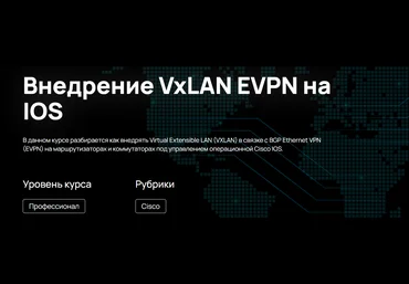 n4e.ru Алексей Гусев — Внедрение VxLAN EVPN на IOS 2024 слив