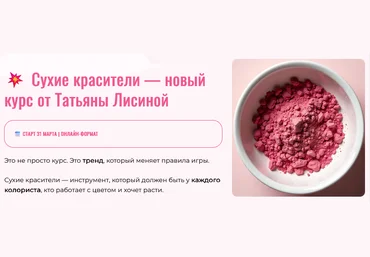Татьяна Лисина Сухие красители 2025 скачать слив