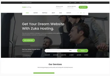 Themeforest Zukahost – Domain & WeZukahost – Domain & Web Hosting Template Kit скачать слив