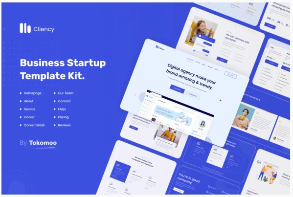 Themeforest Clientcy - Business & Startup Elementor Template Kit слив курса
