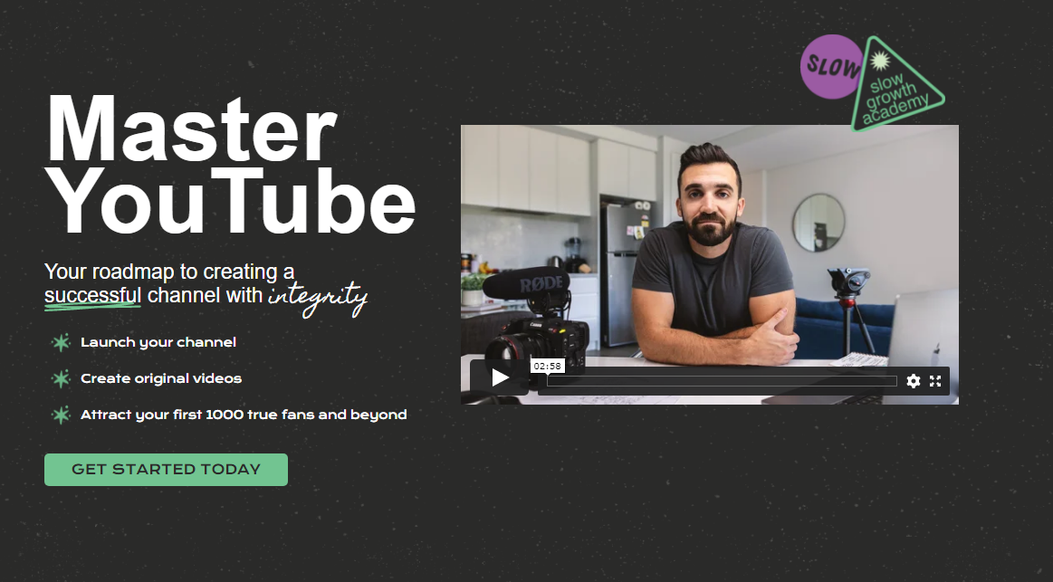 Matt D’Avella SlowGrowth Master YouTube 2021 слив курса