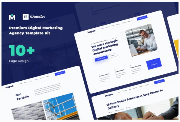 Themeforest Mapan - Digital Marketing Template Kits слив курса