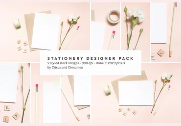 Styled Card Mockup #WF01 - CreativeMarket 2018 слив