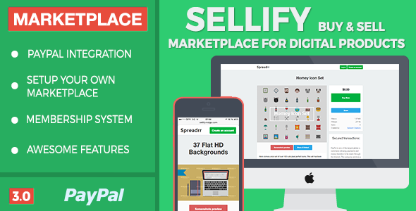 Sellify V3.0 – Купить и продать, для цифровых товаров слив курса