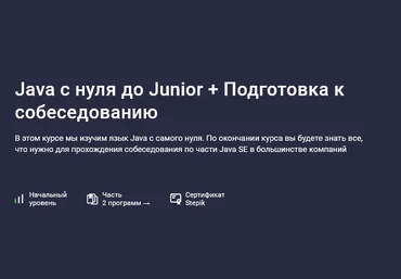 Андрей Сумин Stepik Java с нуля до Junior + Подготовка к собеседованию 2024 слив