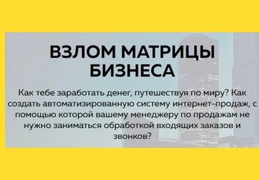 Аяз Шабутдинов Онлайн урок. Взлом матрицы бизнеса. слив