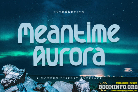 Creativefabrica Meantime Aurora Font слив курса