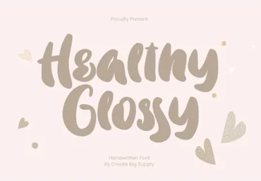 Fontbundles Healthy Glossy Font 2021 слив