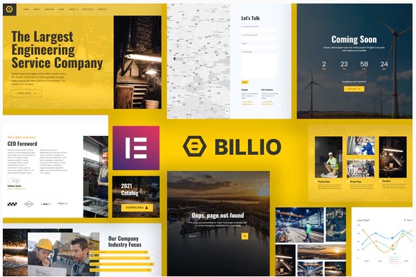 Themeforest Billio - Engineering Service Template Kit слив курса