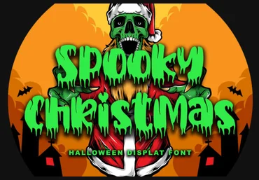 Creativefabrica Spooky Christmas Font 2021 слив
