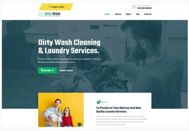 Themeforest DirtyWash - Dry Cleaning & Laundry Service Elementor Template Kit слив