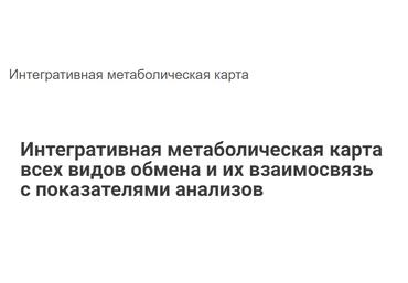 Юлия Блюм Интегративная метаболическая карта 2022 скачать слив