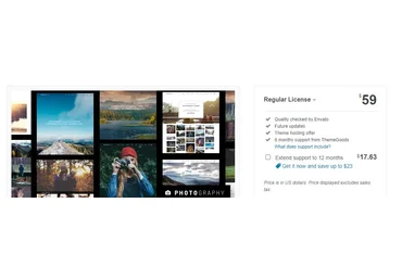 ThemeForest Photography v6.8 NULLED - тема WordPress для фотографии слив
