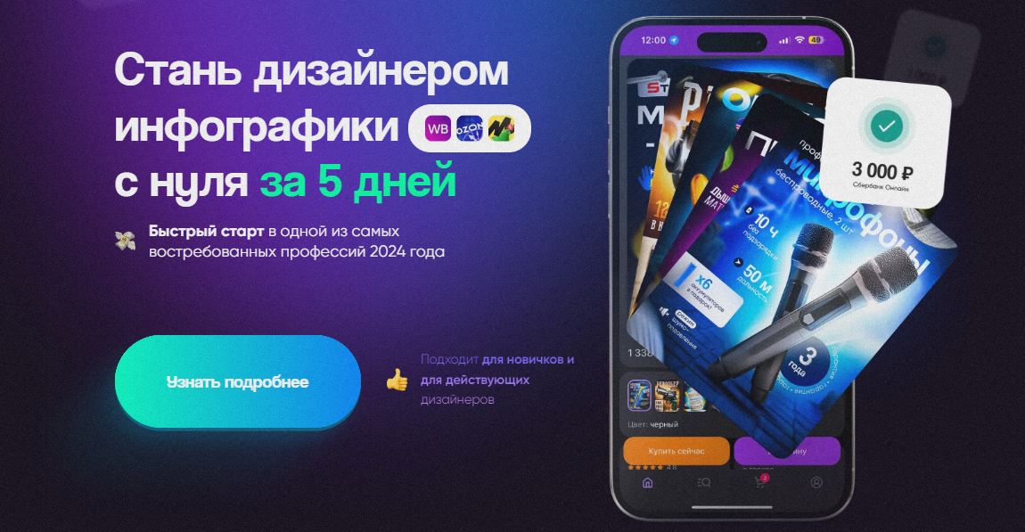 Роман Одуванов Стань дизайнером инфографики с нуля за 5 дней 2024 слив курса