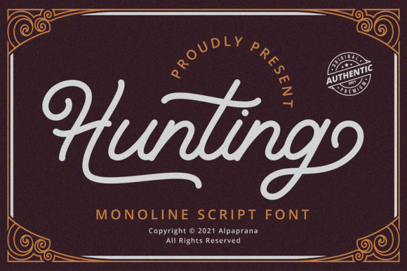 Creativefabrica Hunting Font слив курса