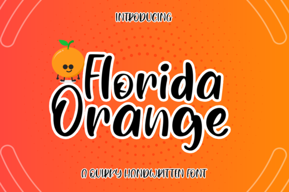Creativefabrica Florida Orange Font 2021 слив курса