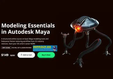 Motion Design School Modeling Essentials in Autodesk Maya 2020 слив