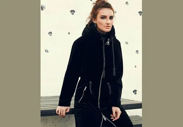 gresskatrin_atelier Парка из стеганого бархата 2021 слив