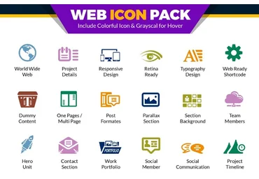 Creativemarket Web Icons Pack - Website Vector Icon слив