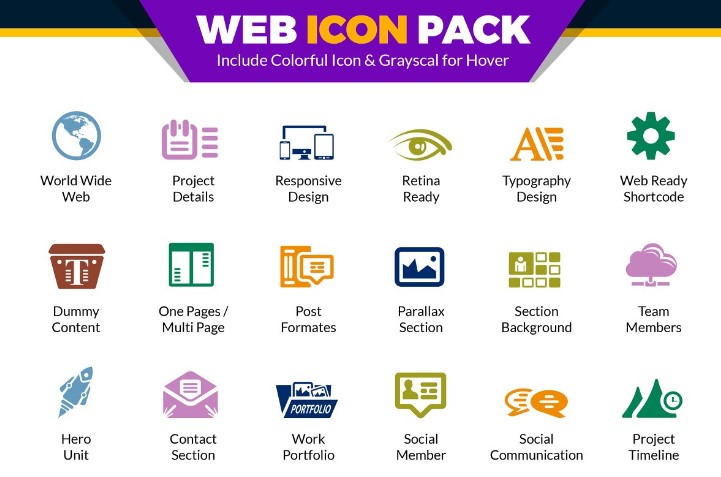 Creativemarket Web Icons Pack - Website Vector Icon слив курса