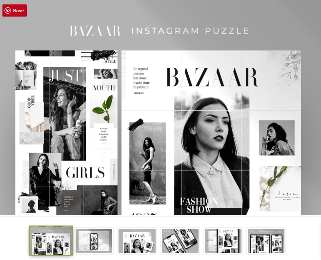 Creativemarket Bazaar - Instagram puzzle 2019 слив курса