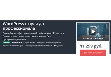 Udemy WordPress с нуля до профессионала 2019 скачать слив
