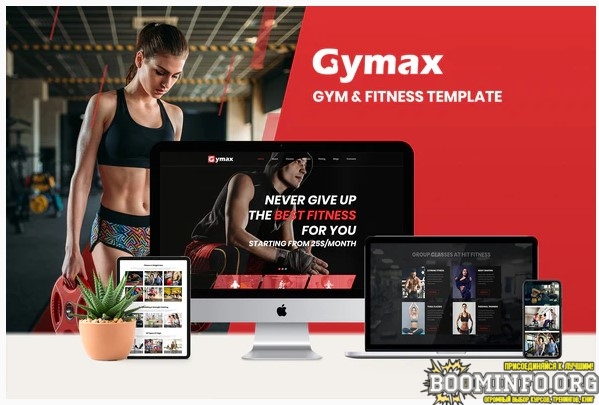 Themeforest Gymax - Gym, Fitness Template Kit слив курса