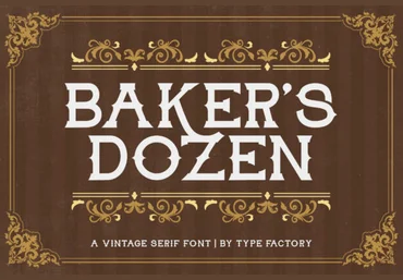 Creativefabrica Baker’s Dozen Font 2021 слив