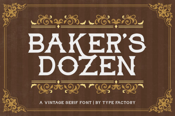 Creativefabrica Baker’s Dozen Font 2021 слив курса