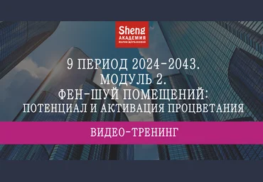 Мария Щербакова 9 период 2024-2043. Фэн-шуй помещений: потенциал и активация процветания 2024 слив