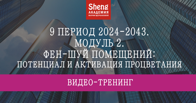 Мария Щербакова 9 период 2024-2043. Фэн-шуй помещений: потенциал и активация процветания 2024 слив курса