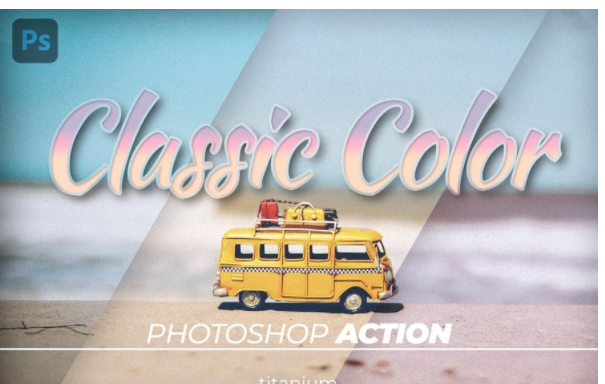 Elements.Envato Titanium Classic Color Photoshop Action 2021 слив курса