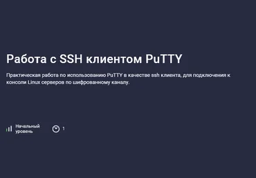 Николай Мищенков Stepik Работа с SSH клиентом PuTTY 2025 скачать слив