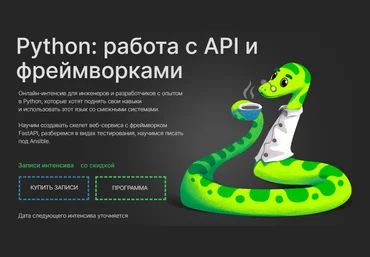 Слёрм Python: Работа с API и фреймворками 2022 скачать слив